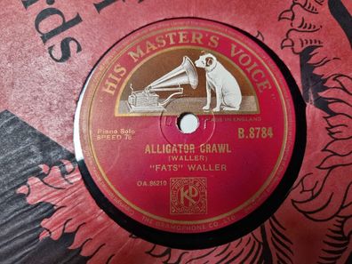 Fats Waller - Alligator crawl/ Viper rag Schellack