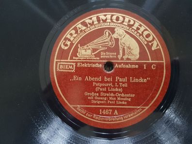 Max Mensing - Ein Abend bei Paul Lincke Schellack 78 rpm