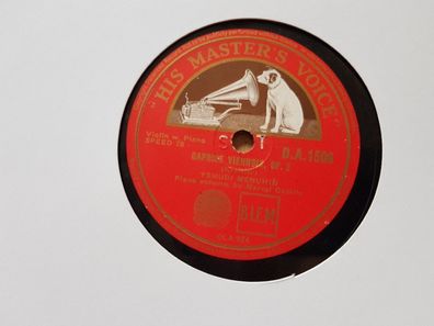 Yehudi Menuhin - Caprice viennois Op.2/ Slavonic dance Schellack 78 rpm
