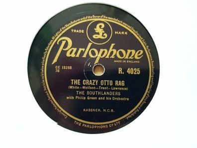 The Southlanders - Earth Angel/ The crazy Otto Rag Schellack 78 rpm