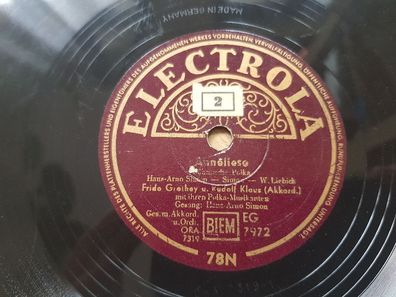 Hans Arno Simon - Anneliese/ Melancholische Polka Schellack 78 rpm