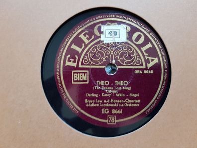 Bruce Low - Theo Theo/ Uganda Song Schellack 78 rpm/ Harry Belafonte