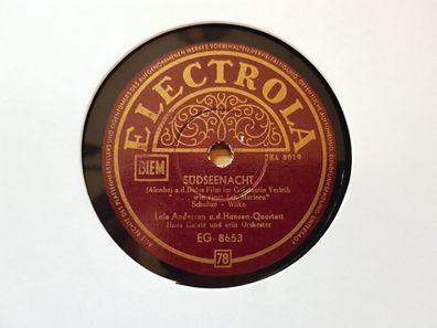 Lale Andersen - Weisse Möwe, kleine Möwe/ Südseenacht Schellack 78 rpm