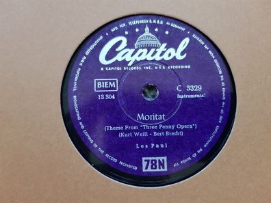 Les Paul/ Mary Ford - Moritat/ Mack the Knife/ Nuevo Laredo Schellack 78 rpm
