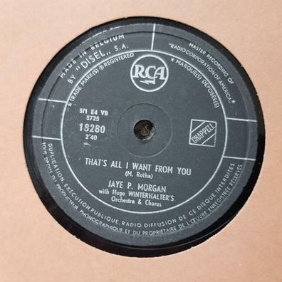Jaye P. Morgan - That's all I want from you/ Dawn Schellack 78 rpm