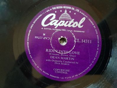 Dean Martin - Ridin' into love/ Chee Chee Oo Chee Schellack 78 rpm