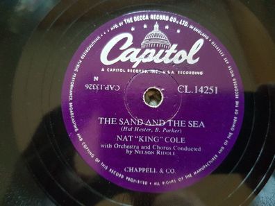 Nat King Cole - Darling je vous aime beaucoup/ The sand and sea Schellack 78 rpm