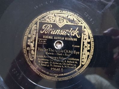 Louis Armstrong - Big butter and egg man/ You're the apple of my eye 78 rpm