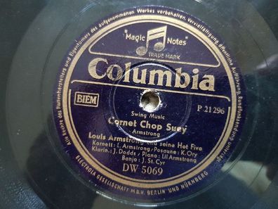 Louis Armstrong - Muskat ramble/ Cornet chop suey Schellack 78 rpm