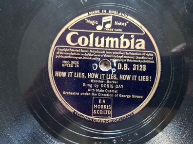 Doris Day - How it lies/ Sugar bush Schellack 78 rpm