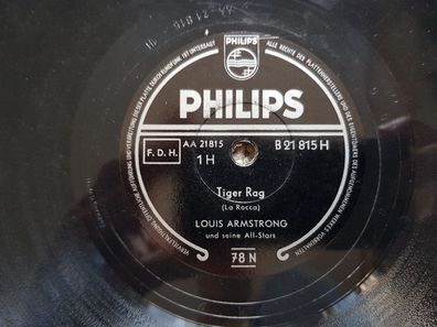 Louis Armstrong - Der treue/ faithful husar/ Tiger rag Schellack 78 rpm