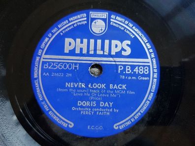 Doris Day - At sundown/ Never look back Schellack 78 rpm