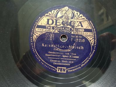 Ignar Neusser/ Gendarmeriemusik Wien - Kaiserjäger-Marsch Schellack 78 rpm
