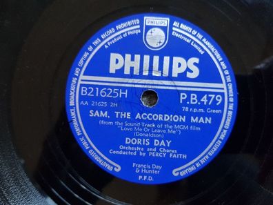 Doris Day - Love me or leave me/ Sam the accordion man Schellack 78 rpm