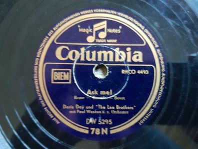 Doris Day & Johnnie Ray - Ma says, Pa says/ Ask me! Schellack 78 rpm