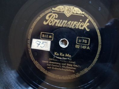 Louis Armstrong - Ko Ko Mo/ Struttin' with some barbecue Schellack 78 rpm