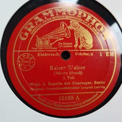 Leopold Ludwig - Kaiser-Walzer Schellack 78 rpm