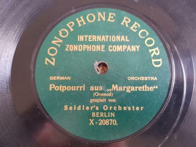 Seidler's Orchester Berlin - Potpourri aus Margarethe/ Adolf Becker - Tell 78 rpm