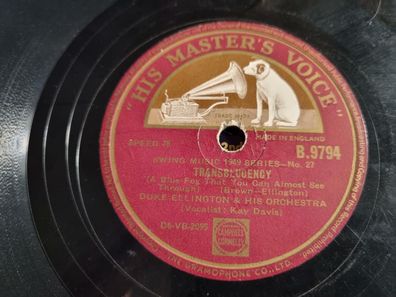 Duke Ellington - Transblucency/ St. Louis Blues Schellack 78 rpm