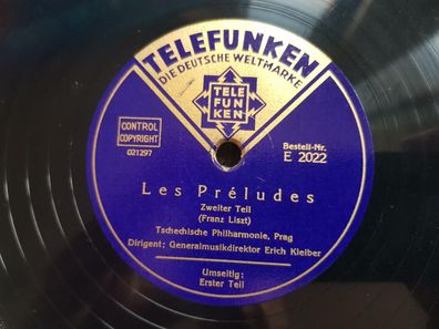 Erich Kleiber - Les preludes 2 x Schellack 78 rpm