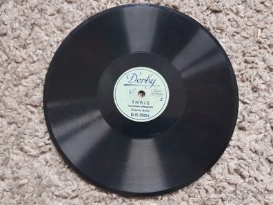 Violin-Solo Thais/ Cavatine Derby 78rpm 20cm Shellac 1928 for Toy Phonographs