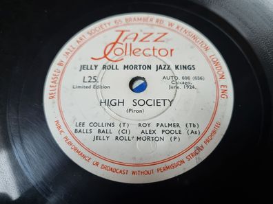 Jelly Roll Morton Jazz Kings - High society/ Fish tail blues Schellack