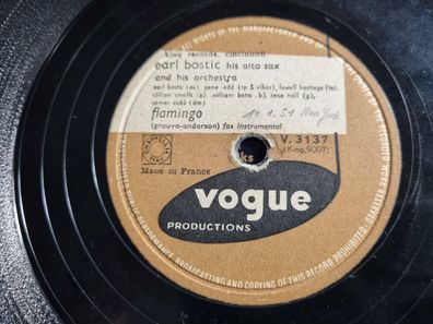 Earl Bostic - Flamingo/ Sleep Schellack 78 rpm