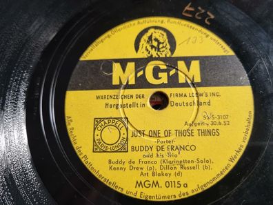 Buddy de Franco - Just one of those things/ Carioca Schellack 78 rpm