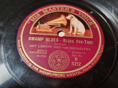 Jelly Roll Morton's Red Hot Peppers/ Art Landry - Sidewalk blues/ Swamp blues 78