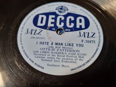 Ottilie Patterson - I hate a man like you/ Reckless blues Schellack
