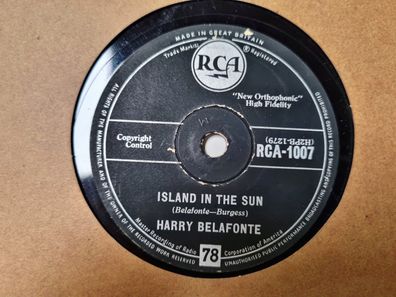 Harry Belafonte - Island in the sun/ Coconut woman Schellack