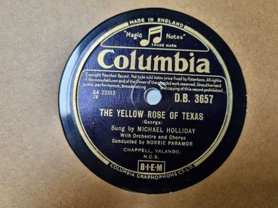 Michael Holliday - The yellow rose of Texas/ Stein song Schellack