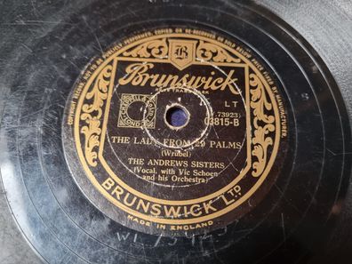 The Andrews Sisters - The turntable song/ The lady from 29 Palms Schellack