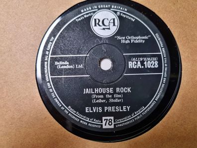 Elvis Presley - Jailhouse rock/ Treat me nice Schellack