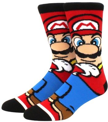 Super Mario Bros. Cartoon Motivsocken Nintendo Heroes Socken mit Super Mario Motiv