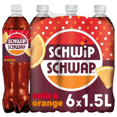 Schwipschwap, Das Original - Koffeinhaltiges Cola-Erfrischungsgetränk mit Orange in F