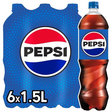 Pepsi Cola, Das Original von Pepsi, Koffeinhaltige Cola in Flaschen aus 100% recycelt