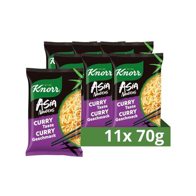Knorr Noodle Express Asia Curry Instant Nudeln Fertiggericht 11er Pack 11 x 70 g