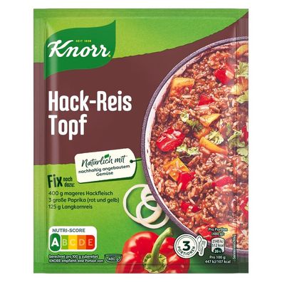 Knorr Fix Hack-Reis Topf 49 g Beutel, 23er Pack (23x49g)