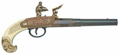 Russische Steinschlosspistole 18. Jahrhundert