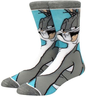 Bugs Bunny Blaue Motivsocken Looney Tunes Socken Bugs-Bunny Cartoon Heroes Socken