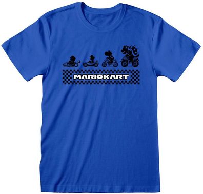 Nintendo Super Mario Kart - Silhouette T-Shirt Navy