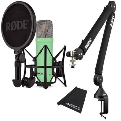 Rode NT1 Signature Green Mikrofon Grün mit PSA-1+ Plus Gelenkarm-Stativ