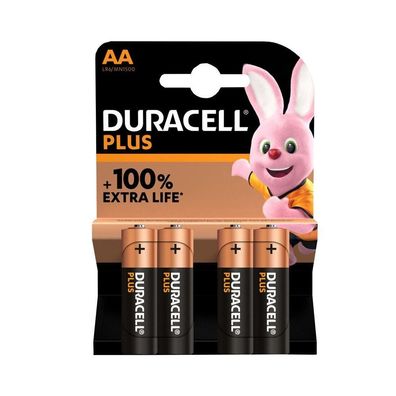 Duracell Plus Batterien AA - langlebige Power - für Haushalt und Büro