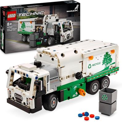 LEGO Technic Mack LR Electric Müllwagen, Müllauto-Modell für Kinder Spielzeug