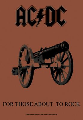 AC/ DC Those About to Rock Posterfahne Flagge Flag