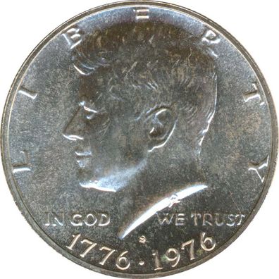 USA Half Dollar 1976 S stgl. 200 Jahre Unabhängigkeit Silber*