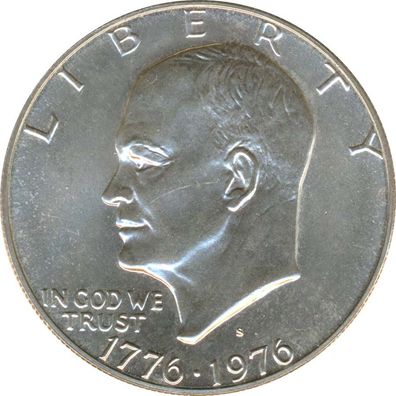 USA 1 Dollar 1976 S 200 Jahre Unabhängigkeit stgl. Silber*