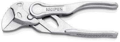 KNIPEX 86 04 100 Zangenschlüssel XS 100 mm verchromt Zange und Schraubenschlüssel ...