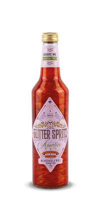 Glitter Spritz Alkoholfrei 0,7L - Aperitivo Glitzer Aperitif ohne Alkohol